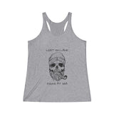 SKULL - Women's Tri-Blend Racerback Tank