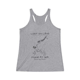 MERMAID - Women's Tri-Blend Racerback Tank - ANCHORAGE