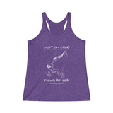 MERMAID - Women's Tri-Blend Racerback Tank - ANCHORAGE