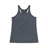 MERMAID - Women's Tri-Blend Racerback Tank - BERING SEA