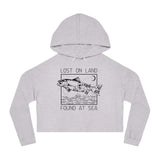 Salmon - Cropped Hooded Sweatshirt