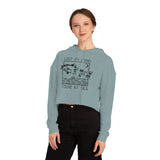 Salmon - Cropped Hooded Sweatshirt
