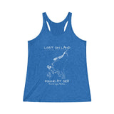MERMAID - Women's Tri-Blend Racerback Tank - ANCHORAGE