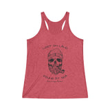 SKULL - Women's Tri-Blend Racerback Tank - ANCHORAGE