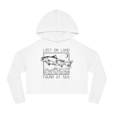 Salmon - Cropped Hooded Sweatshirt