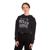 Salmon - Cropped Hooded Sweatshirt