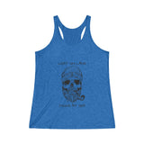 SKULL - Women's Tri-Blend Racerback Tank