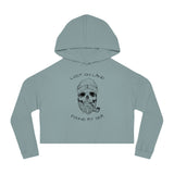Skull - Cropped Hooded Sweatshirt